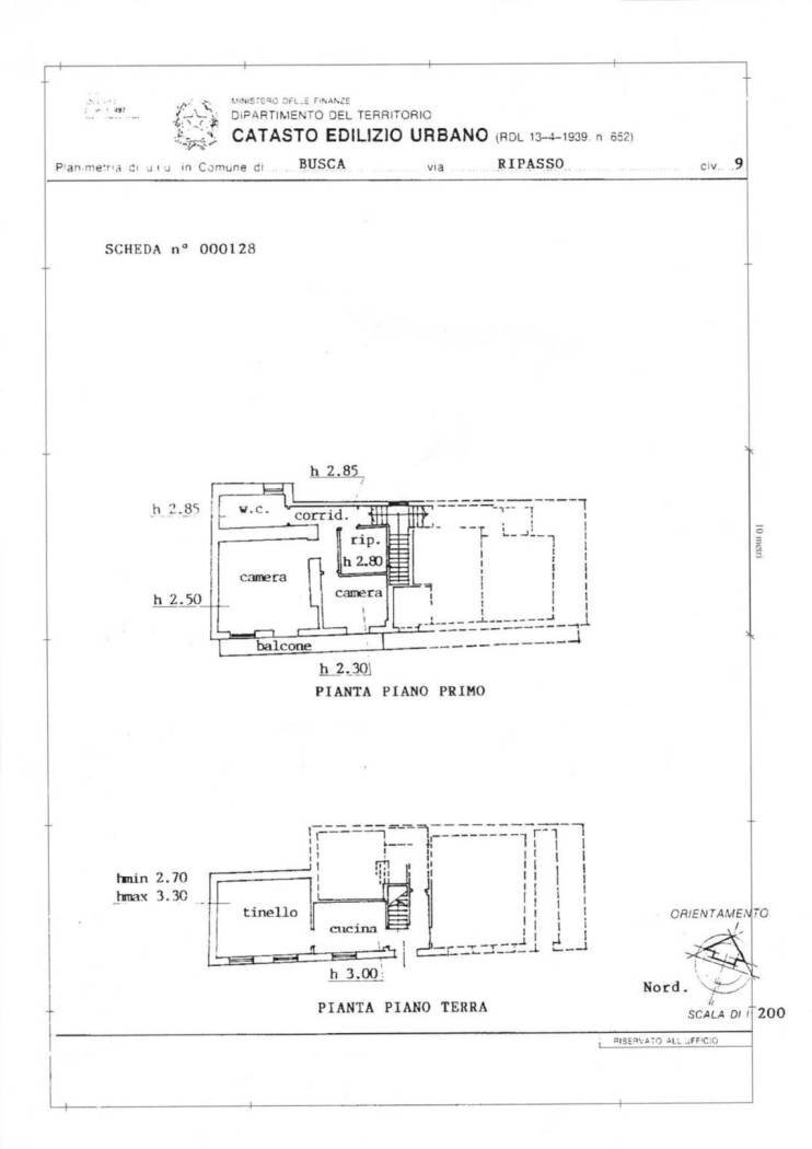 Townhouse Via Ripasso 9, Busca - floor plans 1