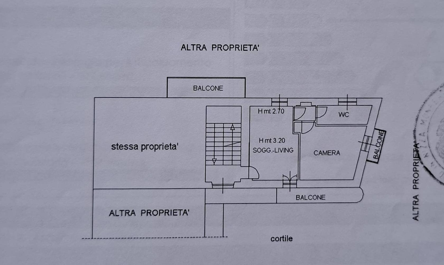 Bilocale Via Ospedale, Santo Stefano Belbo - planimetria 1