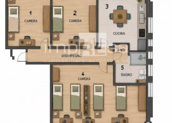 RENDERING SOLUZIONE ABITATIVA - Ufficio via Giovanni Pascoli, Quarto d'Altino - foto 2