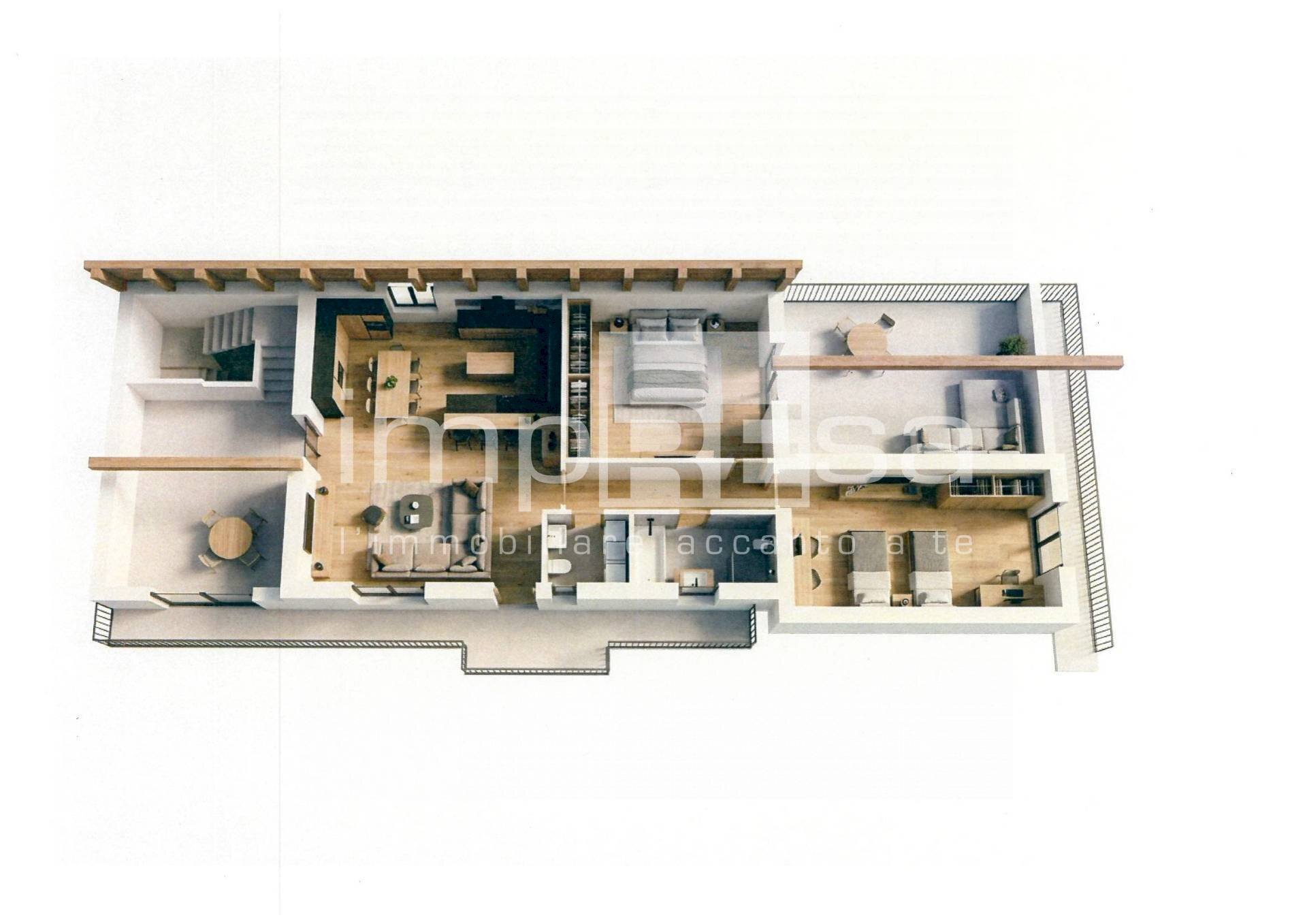 PLANIMETRIA RENDERING - Bilocale Via San Dona'
380, Venezia - foto 3