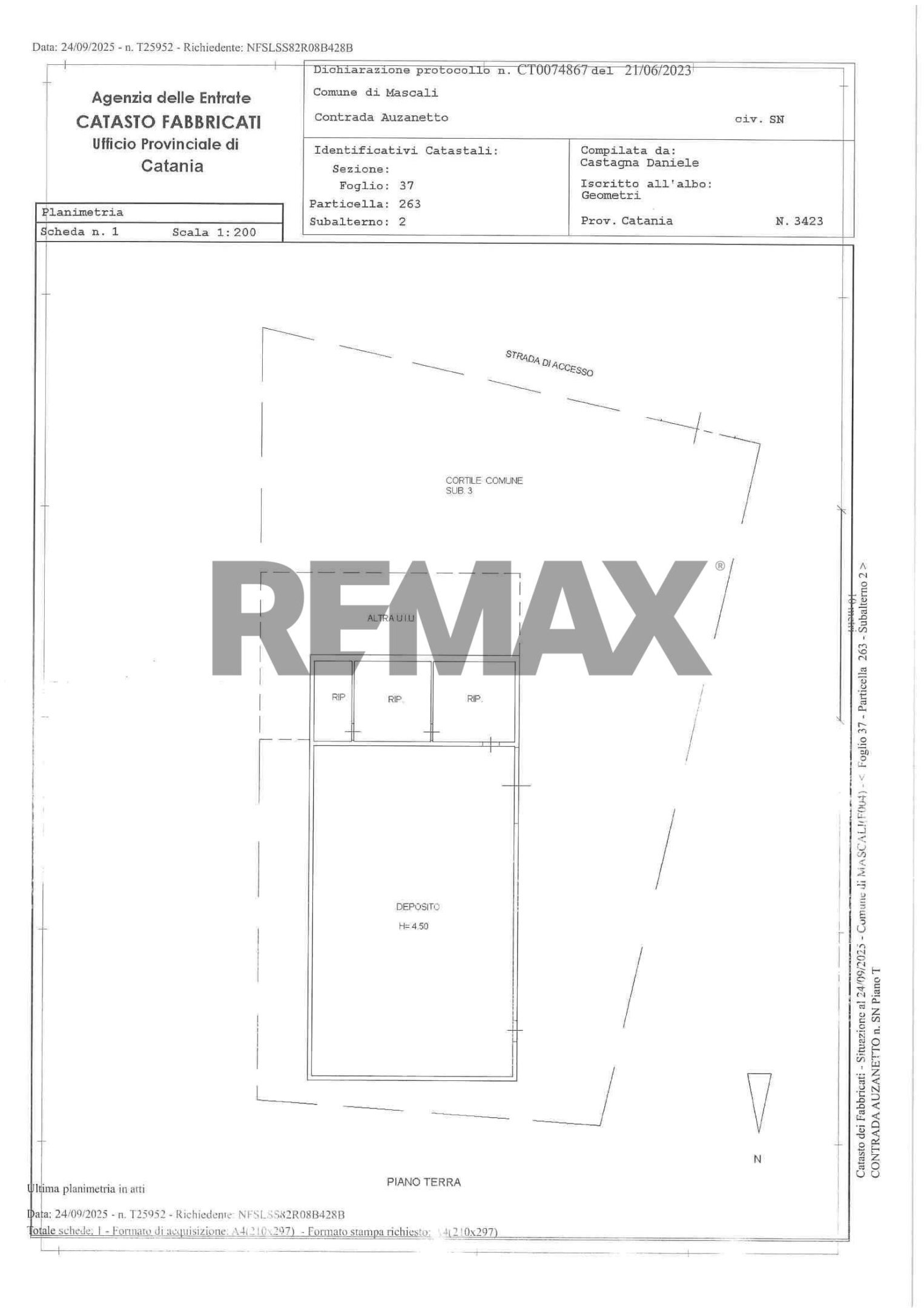 Pianta 2D - Villa Contrada Auzanetto
 
snc, Mascali - planimetria 1