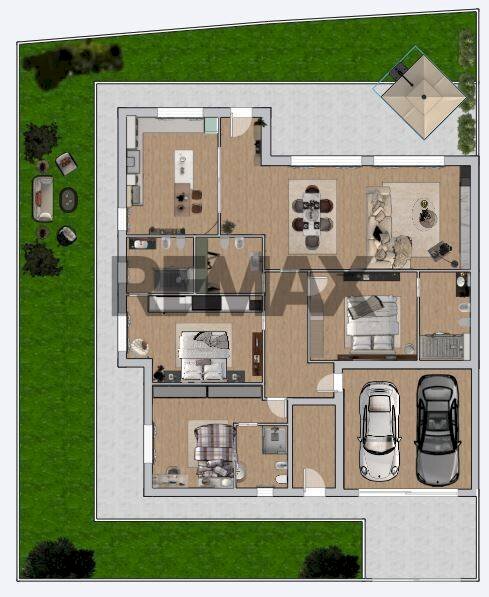 Pianta 3D - Villa Via Adamello
 
6, Figino Serenza - planimetria 1