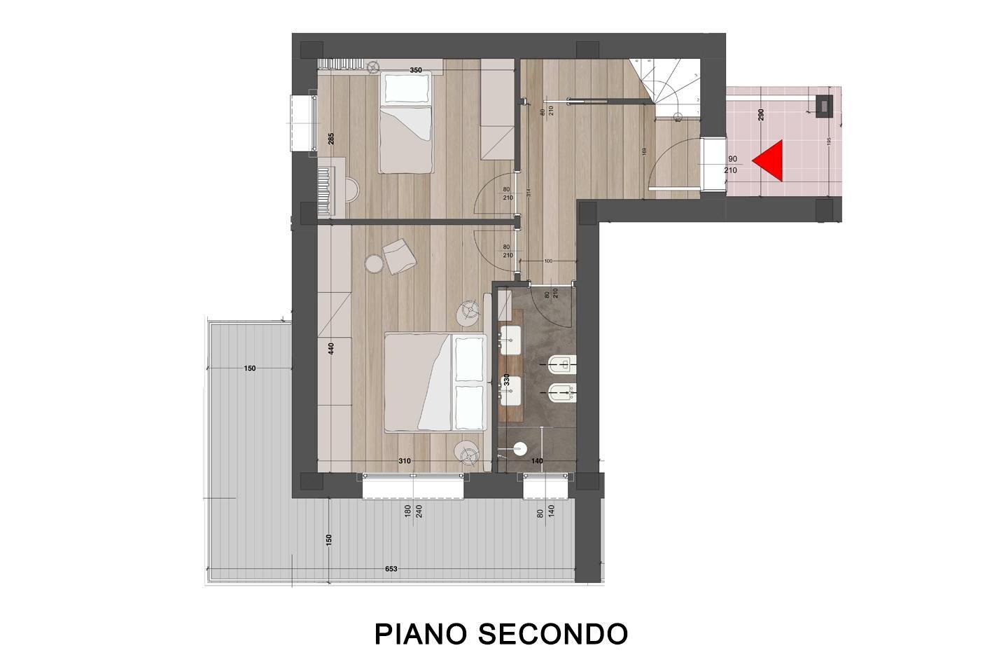 Foto 11 - Attic Via Flaminia, Pesaro - floor plans 1