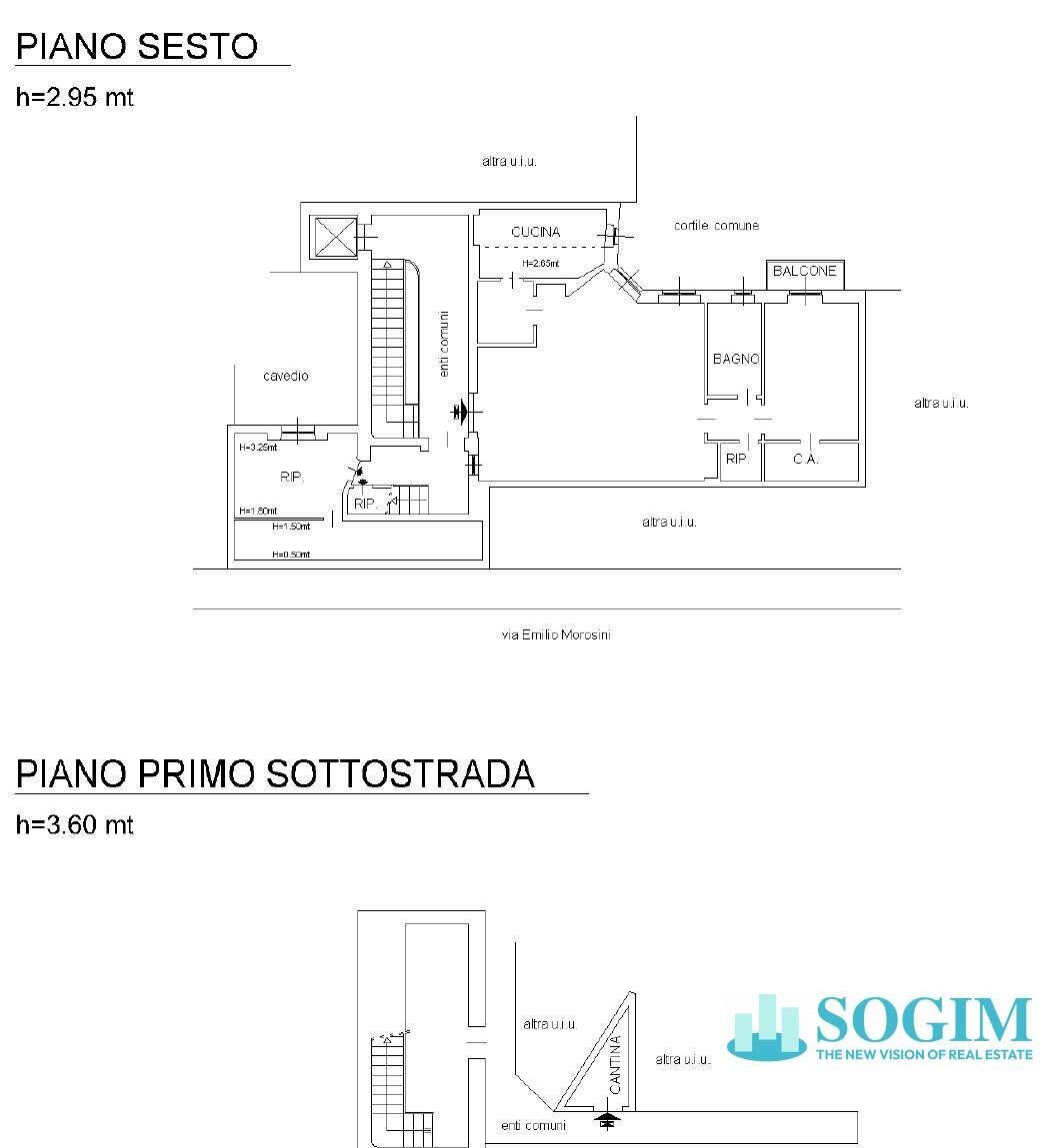 Foto 16 - Bilocale Via Morosini
 
31, Milano - planimetria 1