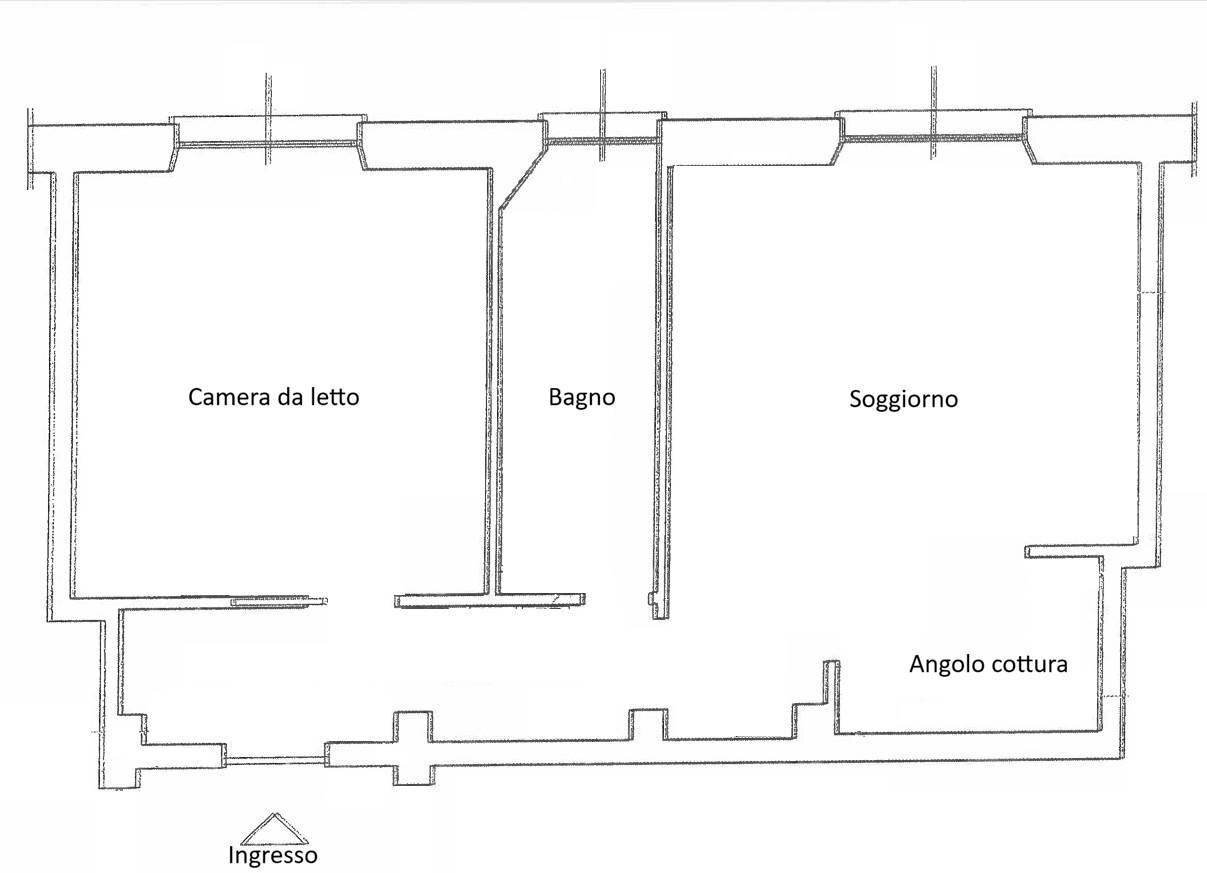Two-room apartment via UGO FOSCOLO, 7, Sesto San Giovanni - floor plans 1