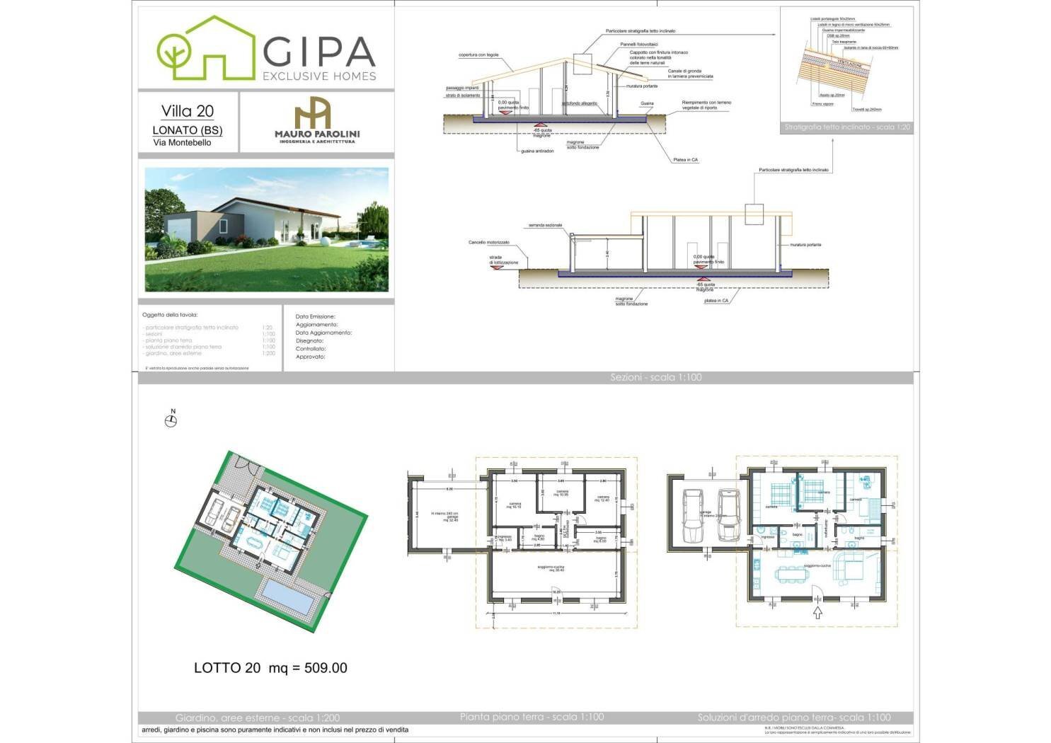 Villa via Montebello, Lonato del Garda - planimetria 1
