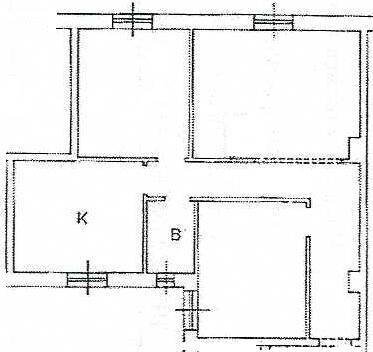 Bilocale via San Giovanni Bosco, Genova (zona Sampierdarena) - planimetria 1