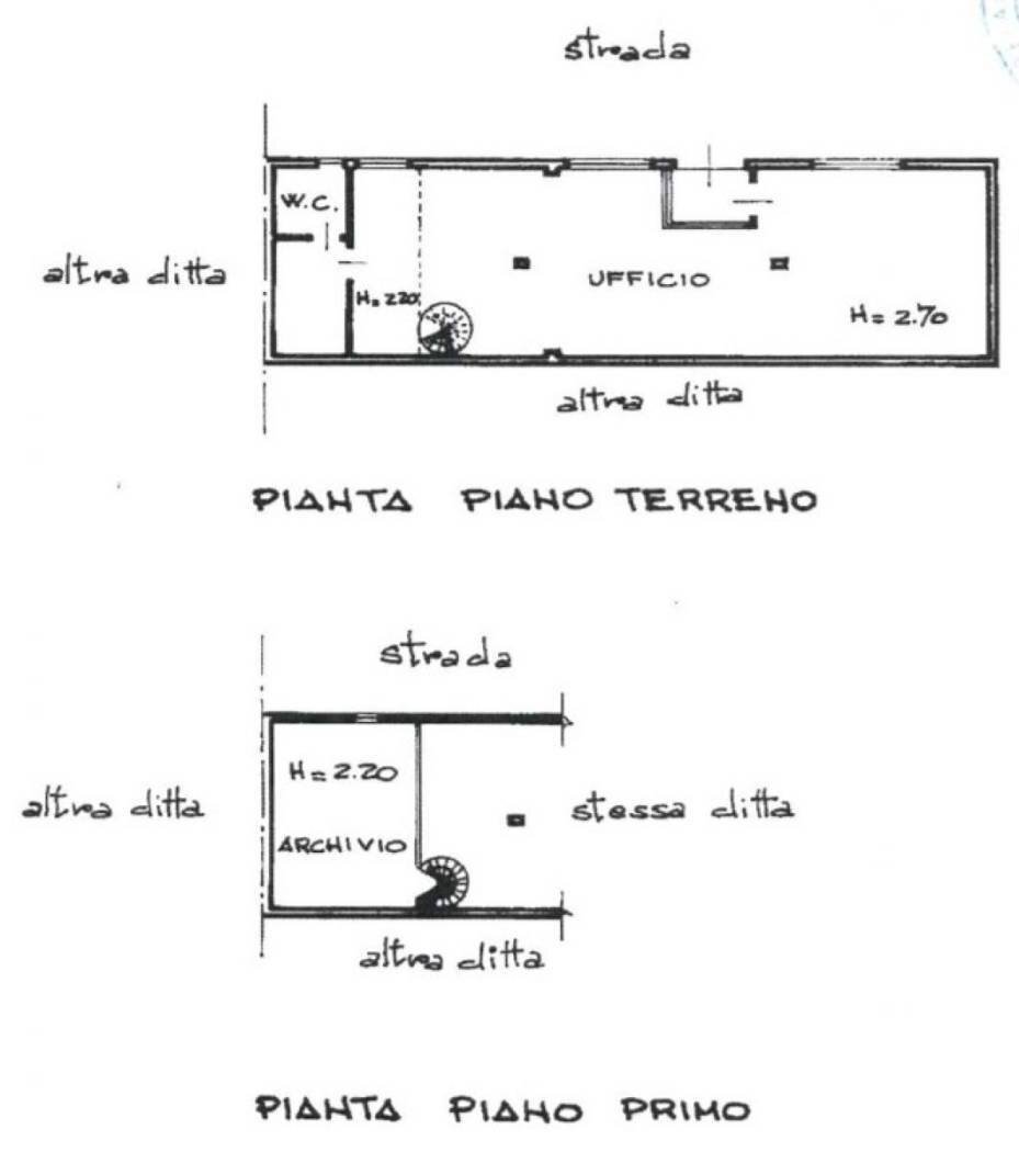 Ufficio viale Corsica, 83, Milano - planimetria 1
