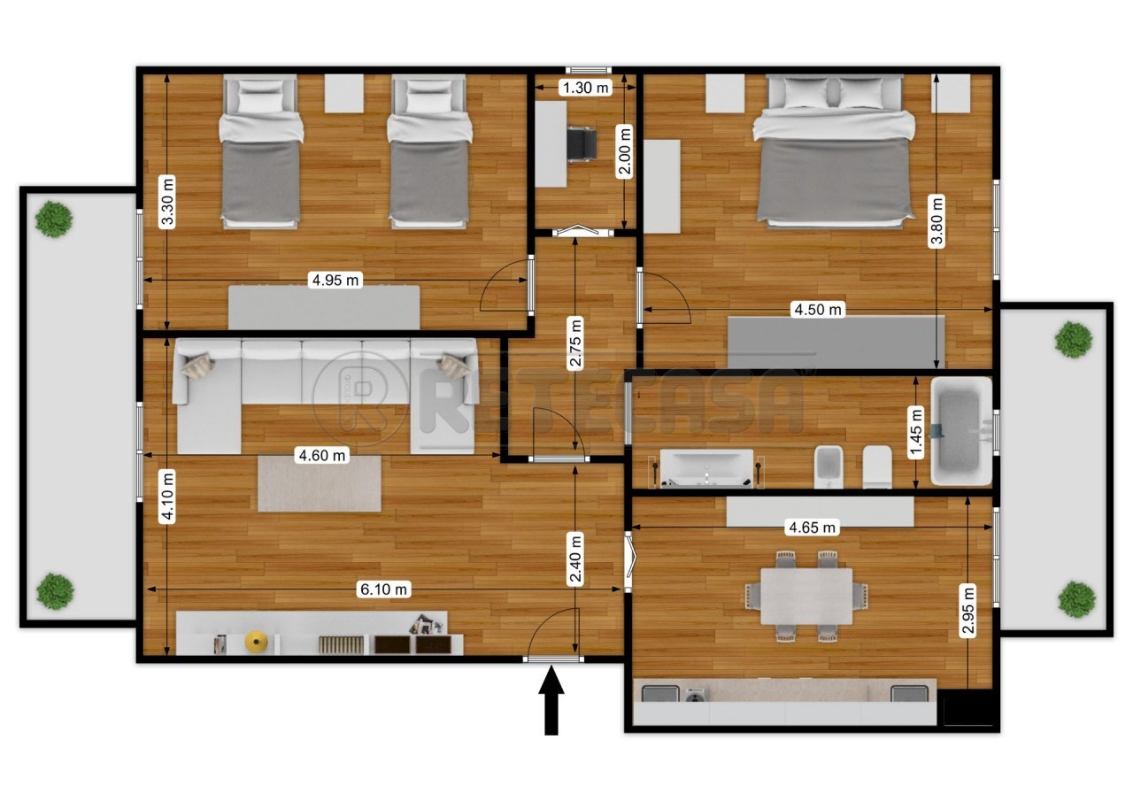 187758526_corso_dott_s_first_floor_first_design_20 - Trilocale Corso Dottor Sergio Cosmai 58, Bisceglie - planimetria 1
