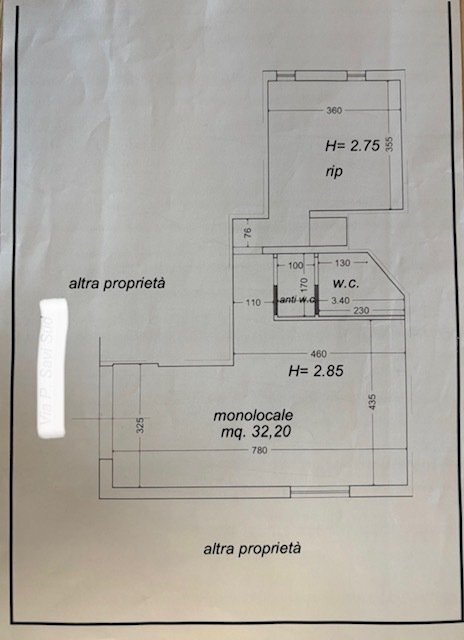PLN mono marciana ND - Monolocale Cascina - planimetria 1