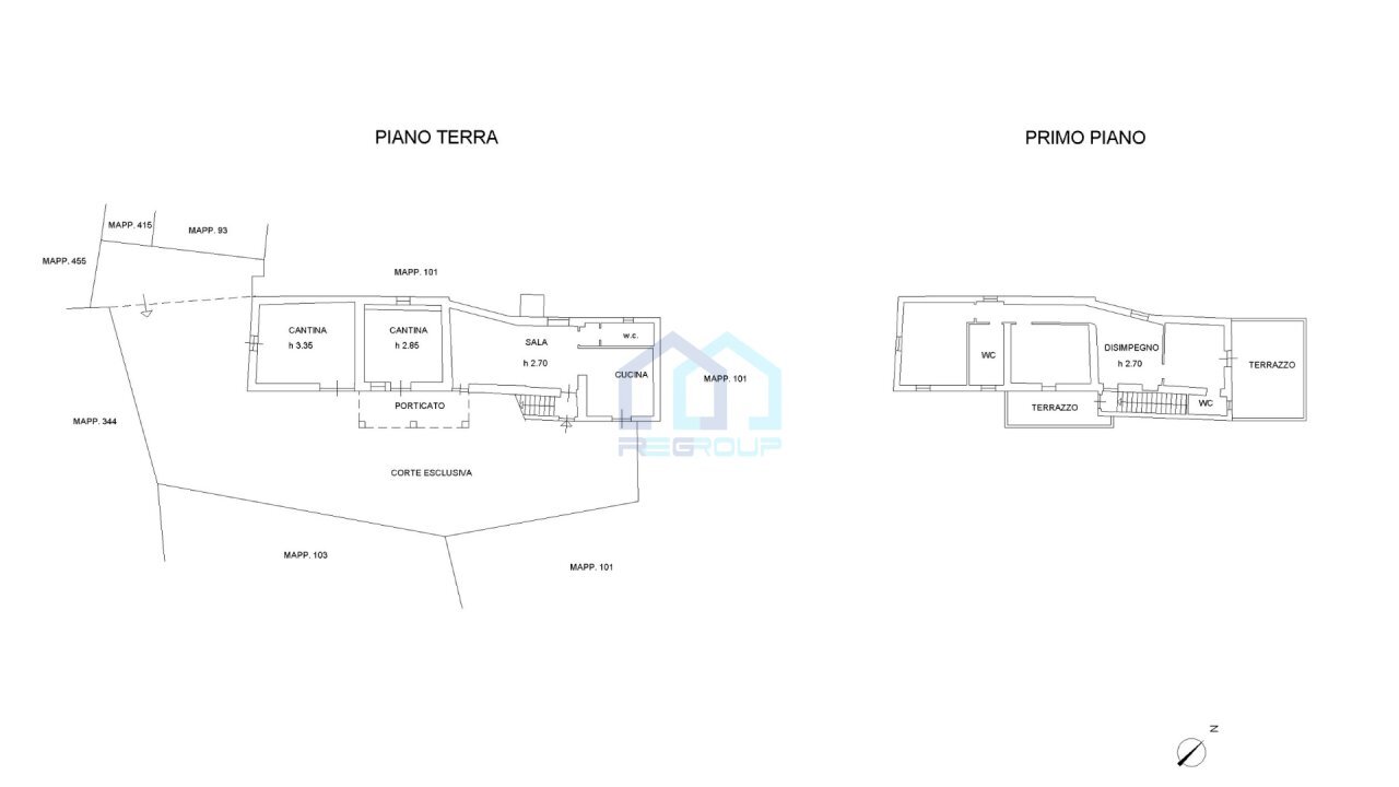 planimetria - Villa Via Tecci 16, Quiliano - floor plans 1