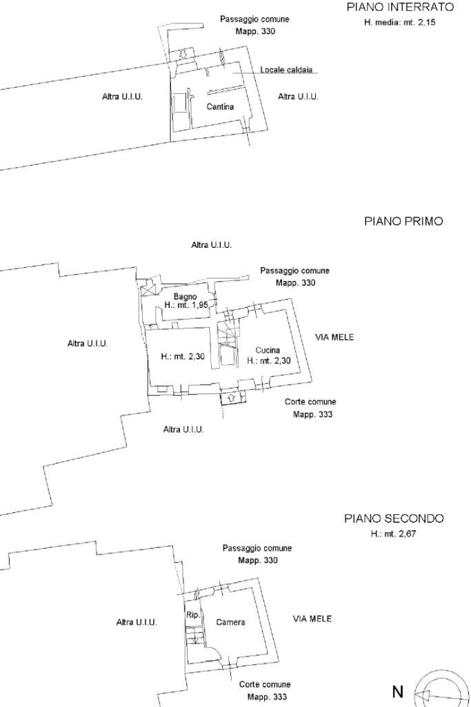 Trilocale Via Mele, Quiliano - planimetria 1