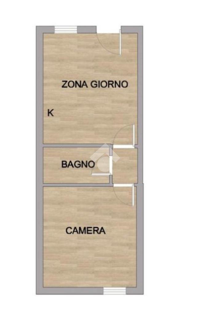 Two-room apartment Via Vignola, Milano - floor plans 1