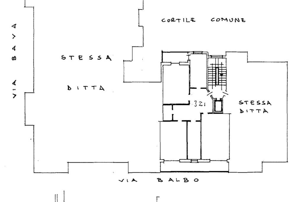 Appartamento Via Cesare Balbo, Torino (zona Vanchiglia) - planimetria 1