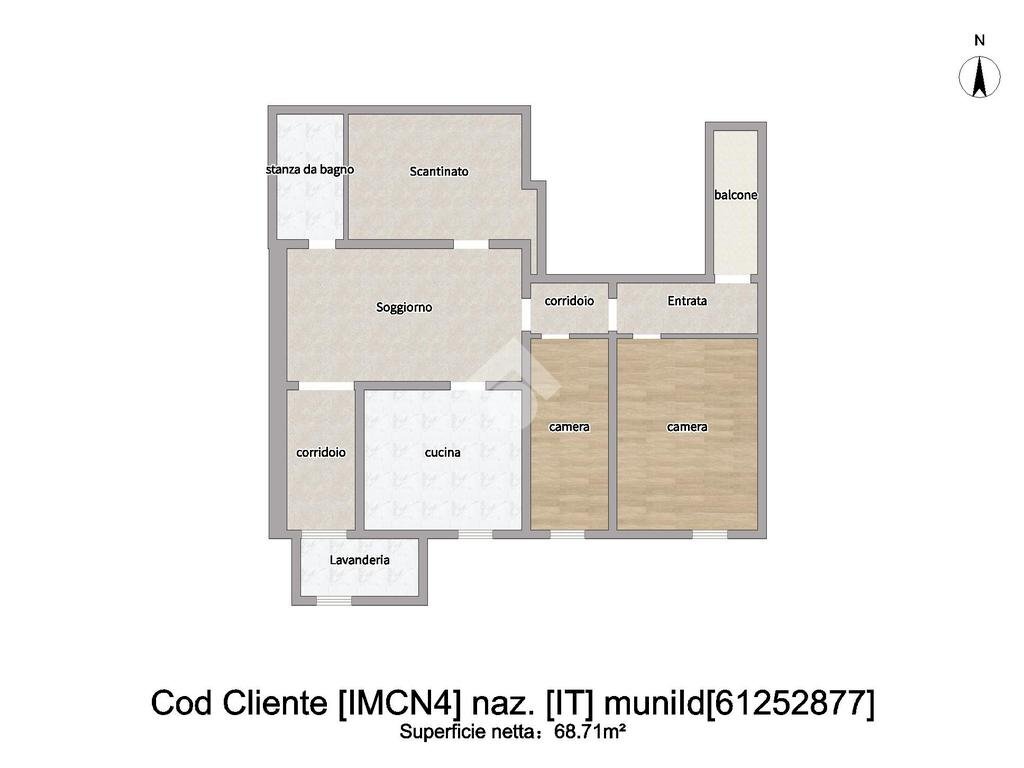 Four-room apartment Via giacomo agnesi, Imperia - floor plans 1