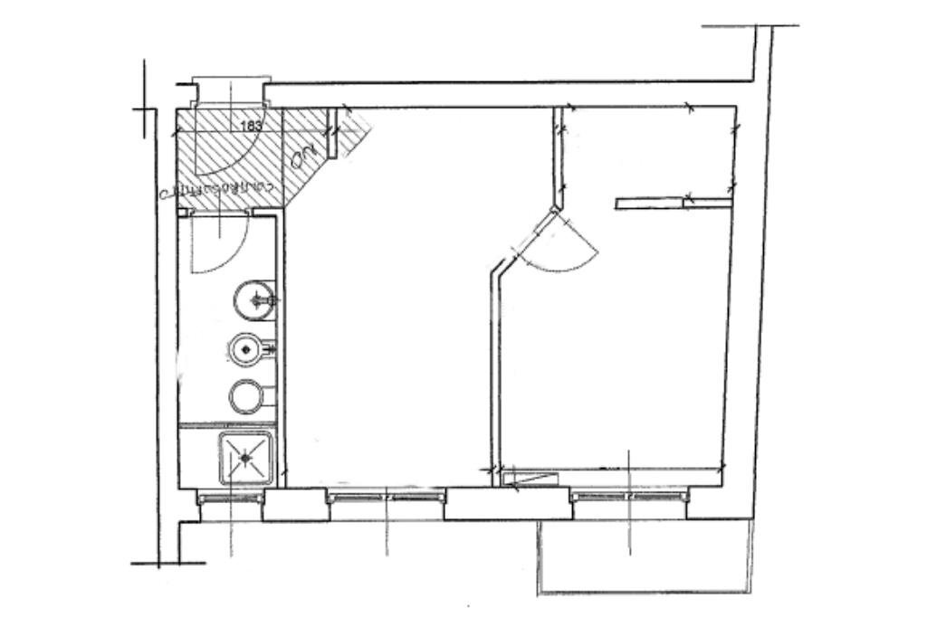 One-room apartment Via concordia, Corsico - floor plans 1