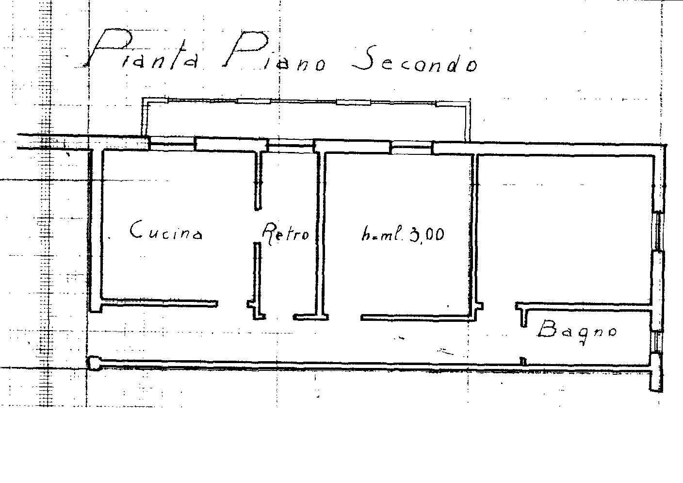 PLANIMETRIA - Three-room apartment via Giovanni Fattori, Bologna (neighborhood Santa Viola) - floor plans 1