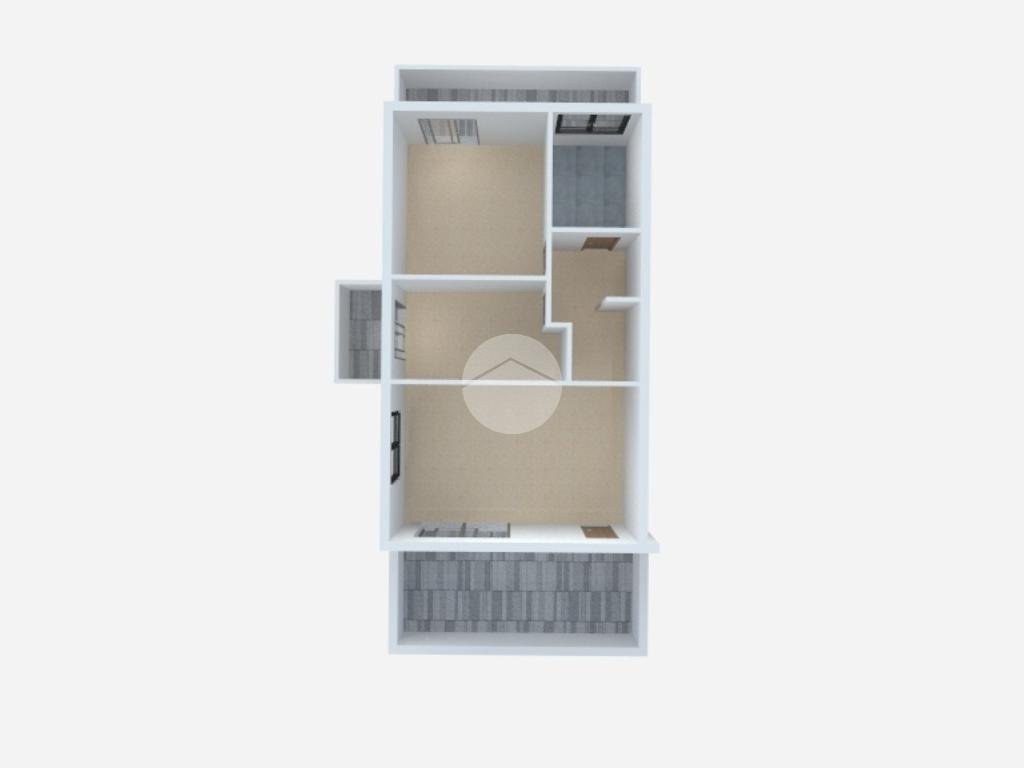 Three-room apartment Via San Carlo, Cesano Boscone - floor plans 1