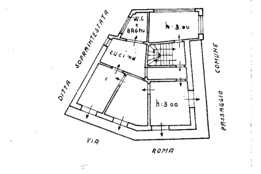 Quadrilocale Via Roma, Rubiana - planimetria 1