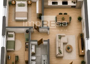 RENDERING SOLUZIONE ABITATIVA - Ufficio via Giovanni Pascoli, Quarto d'Altino - foto 19