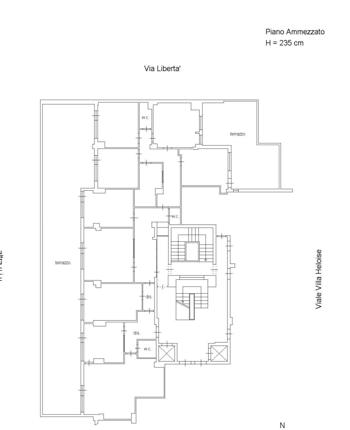 Foto 21 - Ufficio Via Villa Heloise
 
8, Palermo - planimetria 1