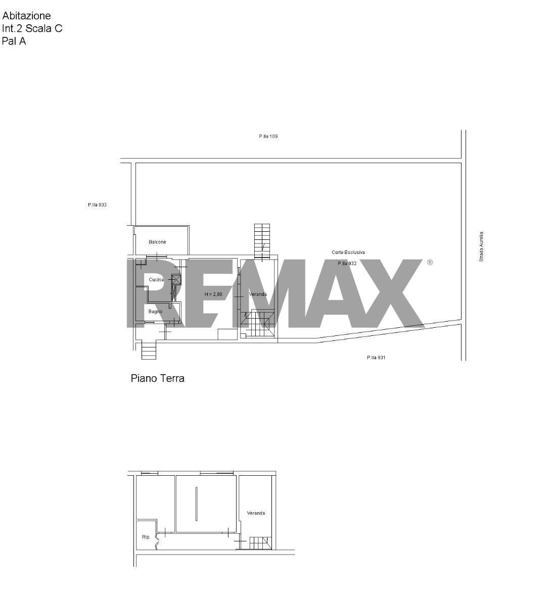 Pianta 2D - Trilocale via vittorio veneto
 
88, Santa Marinella - planimetria 1