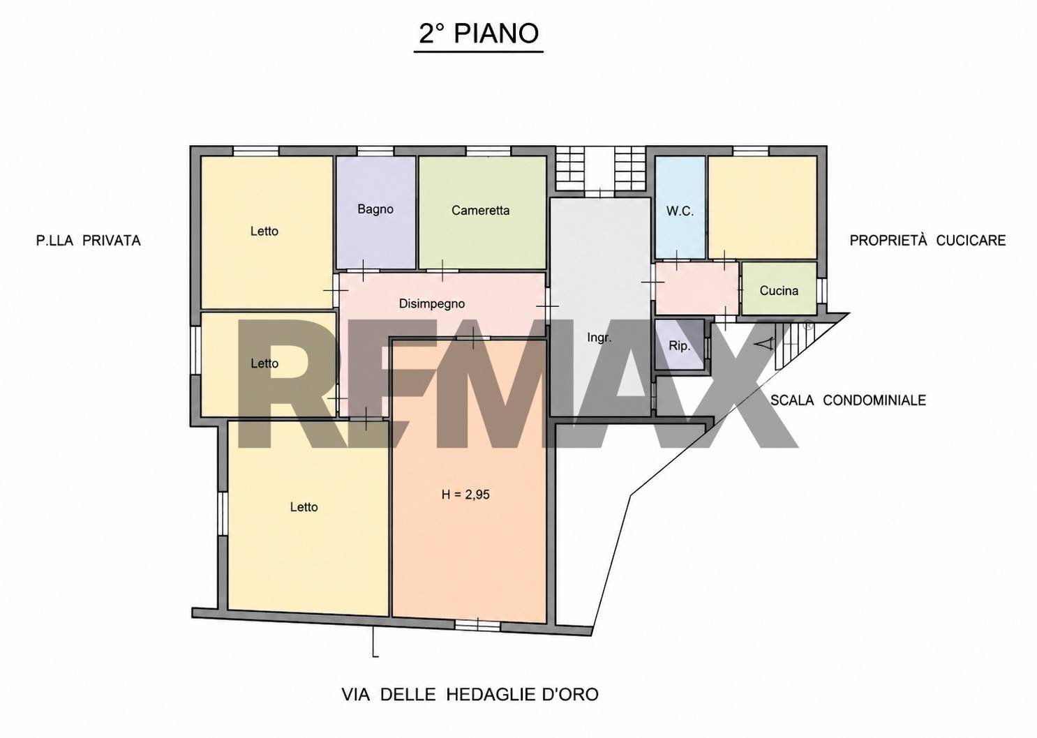 Pianta 2D - Appartamento Viale Medaglie d'Oro
 
49, Modica - planimetria 1