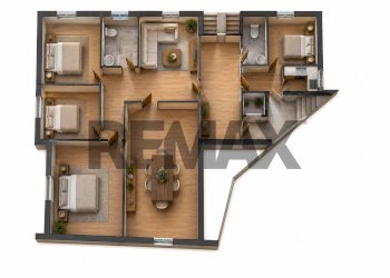 Pianta 3D - Appartamento Viale Medaglie d'Oro
 
49, Modica - foto 34