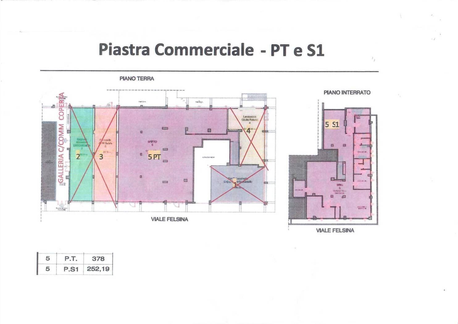 Shop viale Felsina, 31, Bologna (neighborhood Mazzini) - floor plans 1