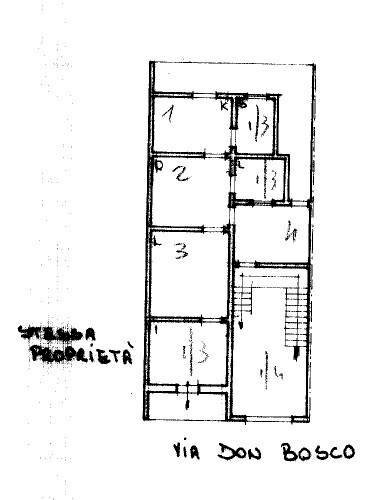 Casa indipendente via San Giovanni Bosco, Matino - planimetria 1