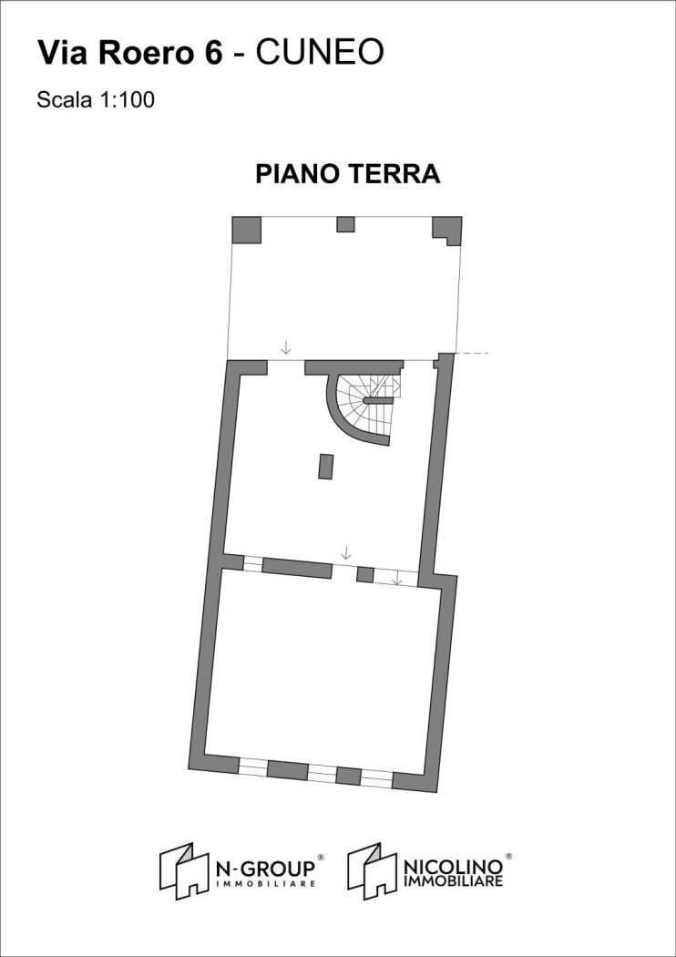 Casa indipendente via Carlo Massimiliano Roero, 6, Cuneo (zona Centro) - planimetria 1
