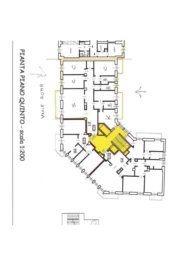 Appartamento piazza San Paolo, 1, Biella - planimetria 1