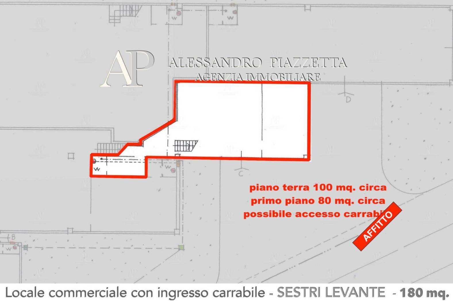 Capannone Sestri Levante - planimetria 1