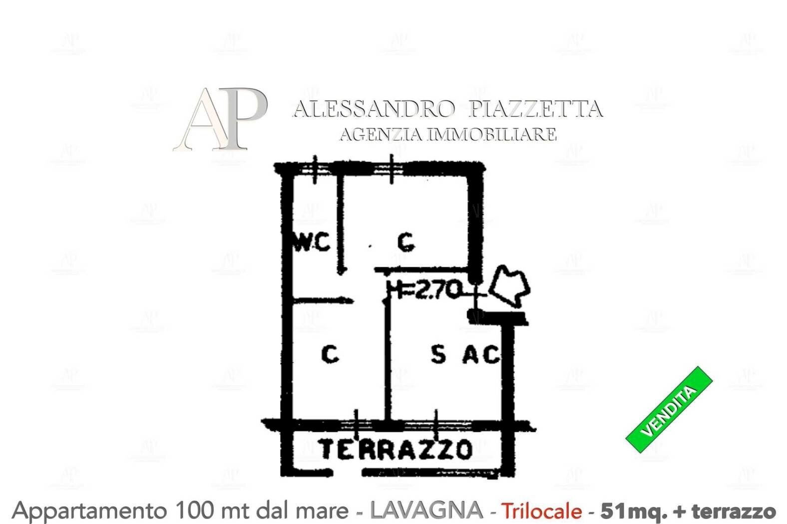 Trilocale Lavagna - planimetria 1