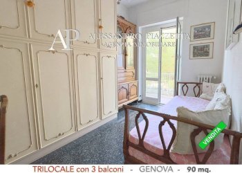 Camera da letto - Trilocale viale Bracelli, Genova (zona Marassi) - foto 1