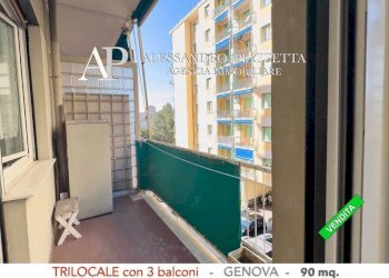 Balcone - Trilocale viale Bracelli, Genova (zona Marassi) - foto 9