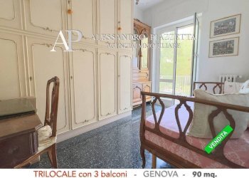 Camera da letto - Trilocale viale Bracelli, Genova (zona Marassi) - foto 10
