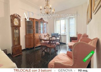 Salone - Trilocale viale Bracelli, Genova (zona Marassi) - foto 11