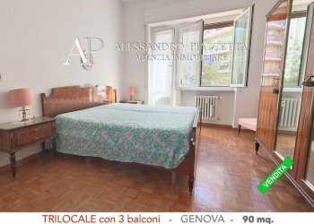 Camera da letto - Trilocale viale Bracelli, Genova (zona Marassi) - foto 16