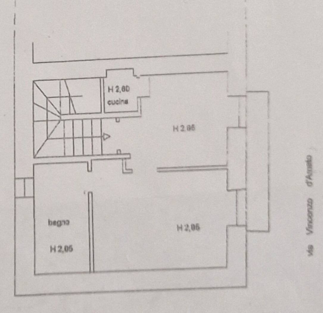 Two-room apartment via Vincenzo D'Amato, 62, Catanzaro - floor plans 1