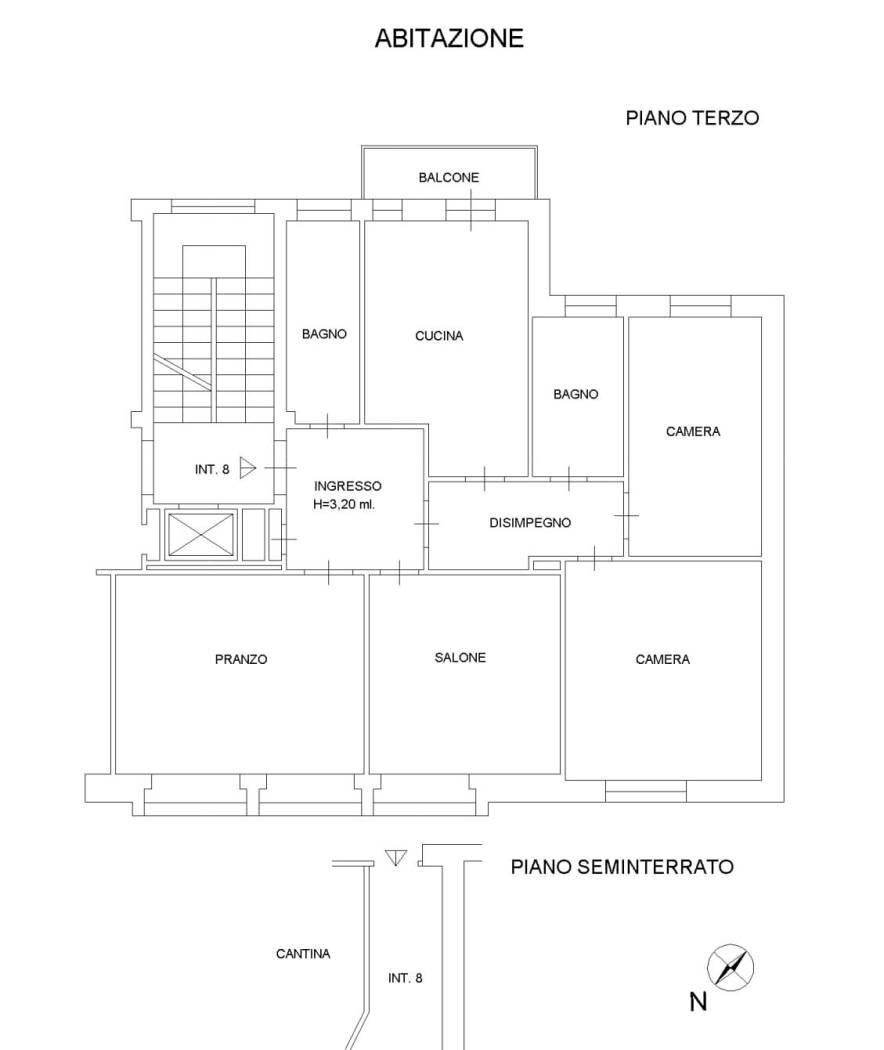 Terreno non edificabile via Tripolitania, 151, Roma - planimetria 1