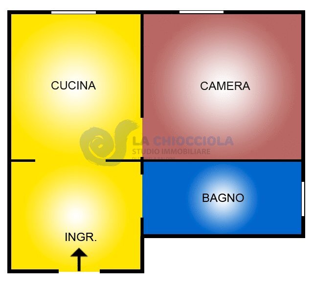 Planimetria - Bilocale Via Saliceto, Bologna (zona Bolognina) - planimetria 1
