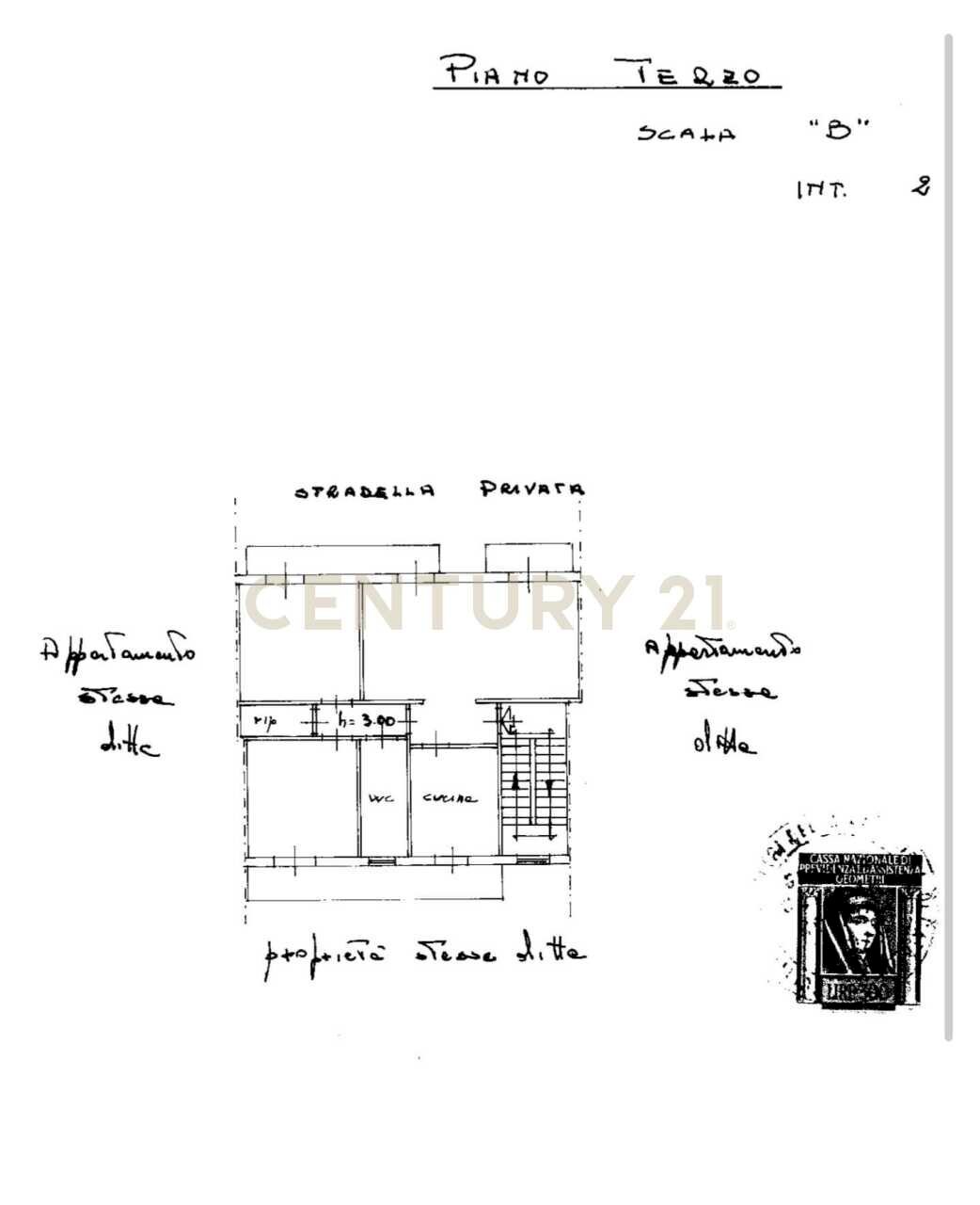 PLANIMETRIA - Three-room apartment Via Alfredo Rampi 24, Aci Catena - floor plans 1
