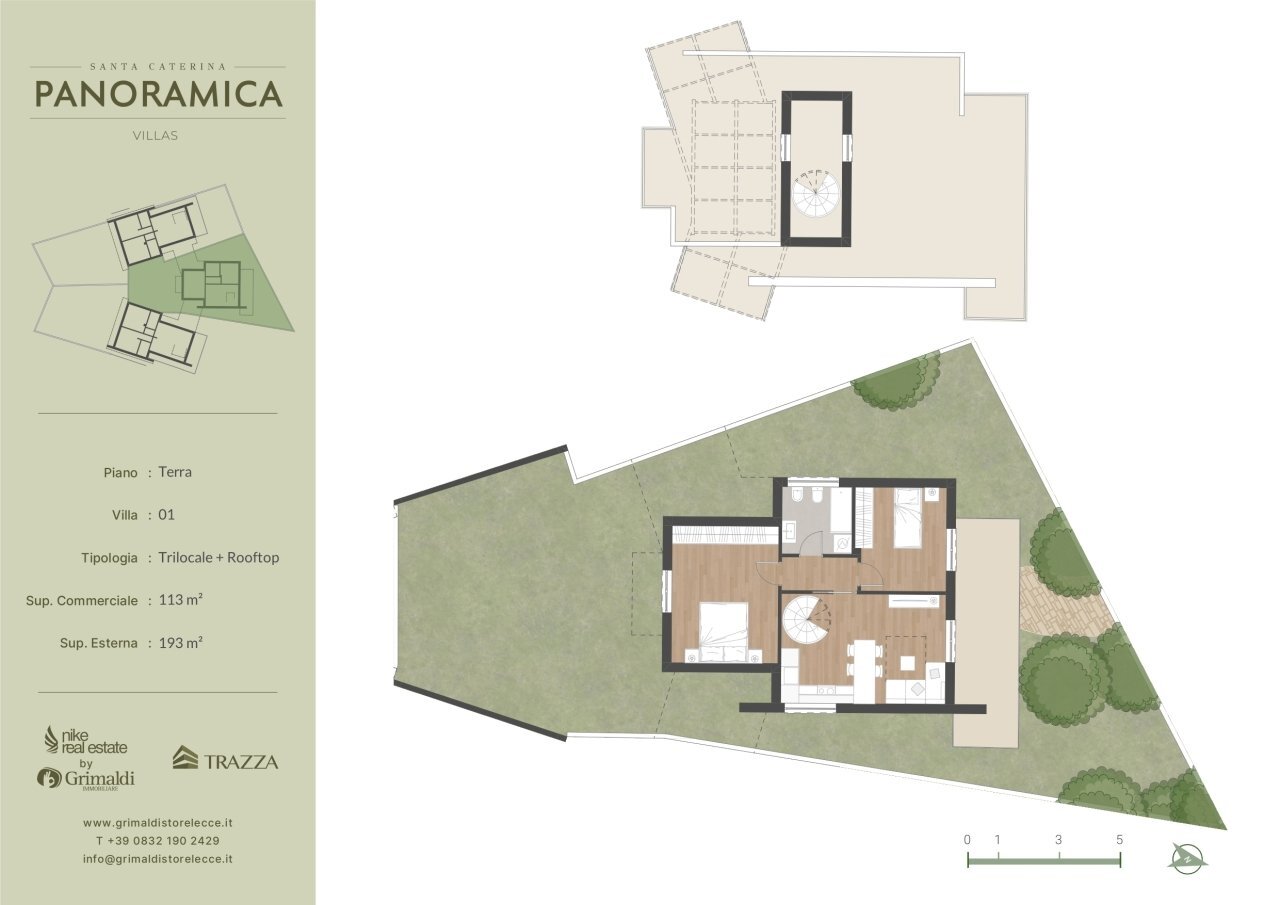 PANORAMICA VILLA SANTA CATERINA - VILLA 1_page-000 - Villa a Schiera Strada Santa Caterina 172, Nardò - planimetria 1