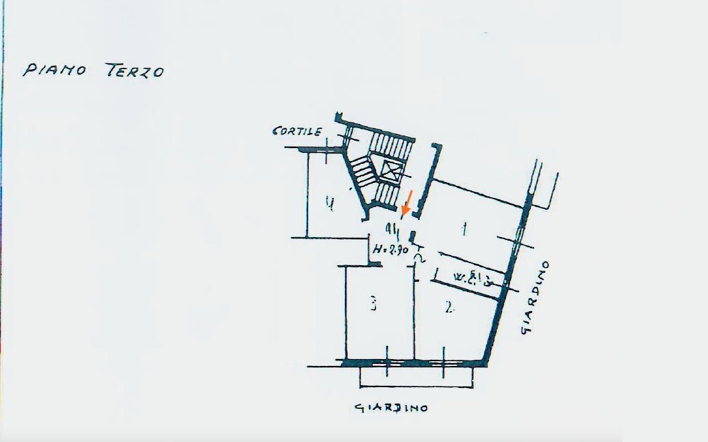 planimetria - Appartamento Via Medardo Rosso 18, Milano - planimetria 1