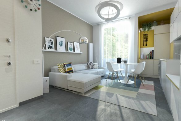 Render1-585x390 - Appartamento Via Nino Bixio, Cesano Maderno - foto 1