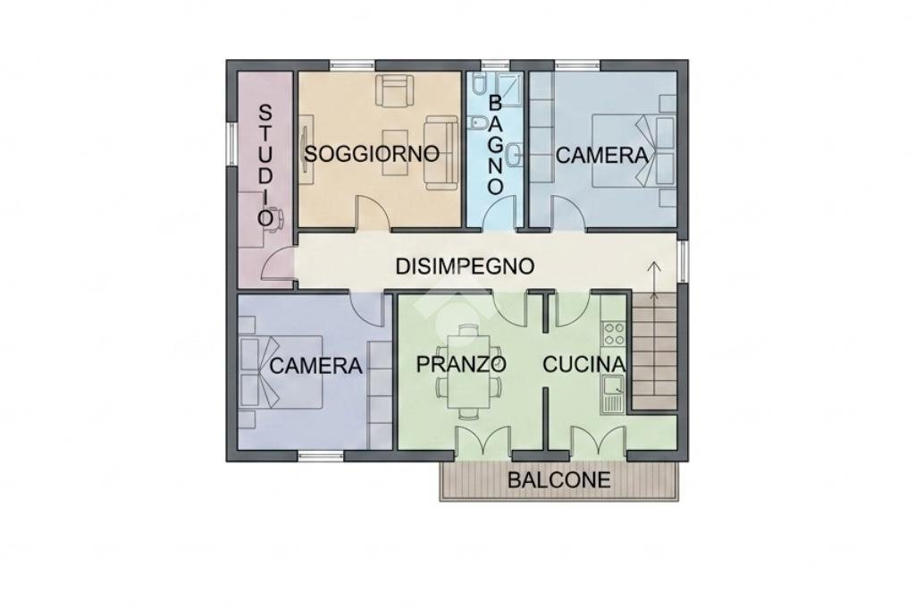 Casa indipendente Via Calzolari, San Pietro in Casale - planimetria 1