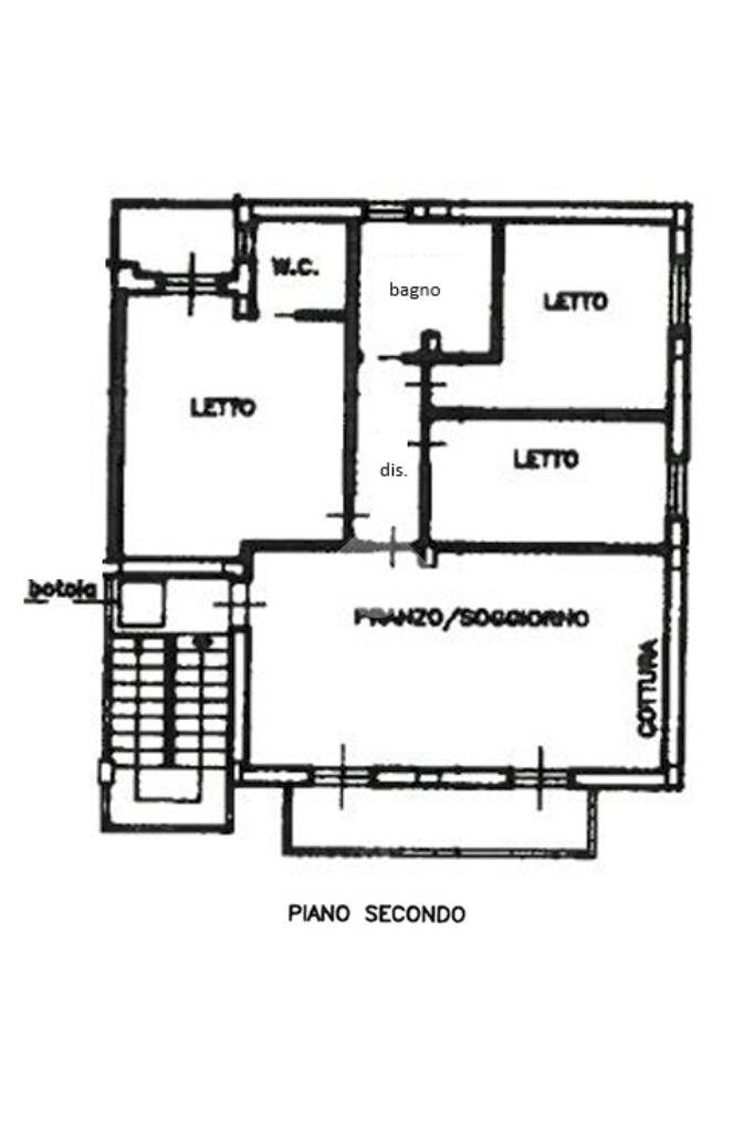 Four-room apartment Via pisa, Vallefoglia - floor plans 1