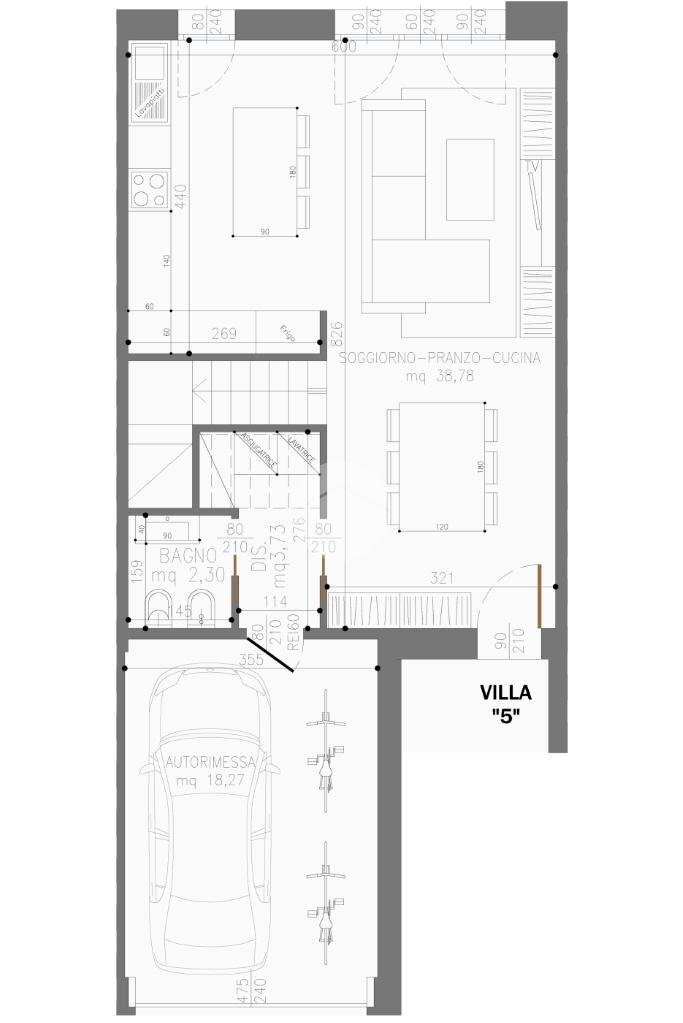 Villa a Schiera Via Montalcini, Valsamoggia (zona Albareto - Mulini Nuovi) - planimetria 1