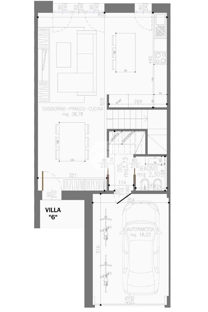 Villa a Schiera Via Montalcini, Valsamoggia (zona Albareto - Mulini Nuovi) - planimetria 1